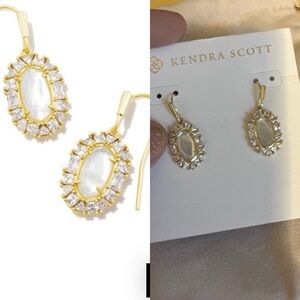 Kendra Scott NWT Lee Crystal earrings & dust bag.